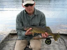 User submitted picture: Walleye on the fly.