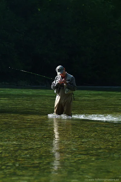 User submitted picture: Mayfly hatch, tying on th...